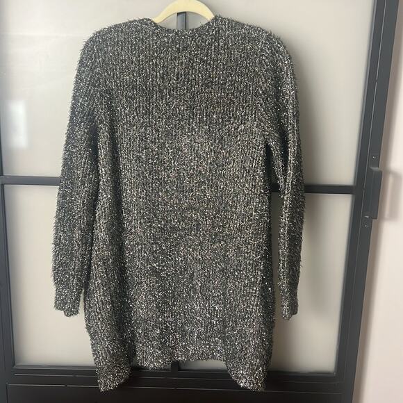 Zero Degrees Celsius Metallic Cardigan Sweater Size Small - Picture 2 of 9